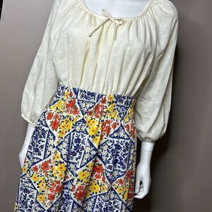 Vintage Deena Floral Maxi Dress Medium